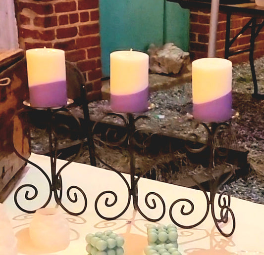 Sincerely Designer Pillar Candles - Set of 3